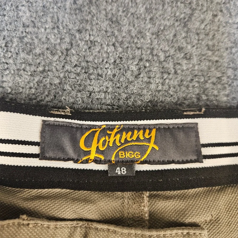 Johnny Bigg Charlie Canvas Shorts‎ Mens 48 Brindle Brown Stretch J193SH201 NWT